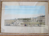 Antique 18th Century Optical Mondhare Print "Vue Perspective le Palais Royale de Somerset" - Yesteryear Essentials
 - 9