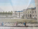 Antique 18th Century Optical Mondhare Print "Vue Perspective le Palais Royale de Somerset" - Yesteryear Essentials
 - 10