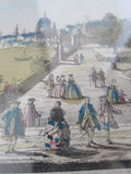Antique 18th Century Optical Mondhare Print "Vue Perspective le Palais Royale de Somerset" - Yesteryear Essentials
 - 11