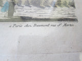 Antique 18th Century Optical Mondhare Print "Vue Perspective le Palais Royale de Somerset" - Yesteryear Essentials
 - 4