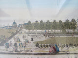 Antique 18th Century Optical Mondhare Print "Vue Perspective le Palais Royale de Somerset" - Yesteryear Essentials
 - 6