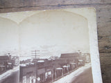 Stereoscope Card by Charles Emery 1880, Moonlight View Main St Silver Cliff Colorado - Yesteryear Essentials
 - 9