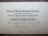 Stereoscope Card by Charles Emery 1880, Moonlight View Main St Silver Cliff Colorado - Yesteryear Essentials
 - 3