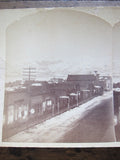 Stereoscope Card by Charles Emery 1880, Moonlight View Main St Silver Cliff Colorado - Yesteryear Essentials
 - 4
