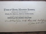 Stereoscope Card by Charles Emery 1880, Forest Fire Sangre De Christo Range Colorado - Yesteryear Essentials
 - 4