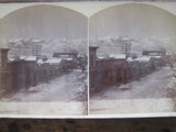 Stereoscope Card by Charles Emery 1880, Evening View Main St Silver Cliff Colorado - Yesteryear Essentials
 - 8