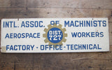 Vintage Aviation Machinists Union Aerospace Workers Sign - Yesteryear Essentials
 - 7
