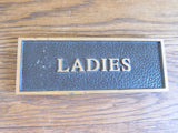 Vintage Brass Restroom Signs for Ladies & Gentlemen - Yesteryear Essentials
 - 2