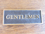 Vintage Brass Restroom Signs for Ladies & Gentlemen - Yesteryear Essentials
 - 3