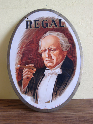 1920's Tobacciana Regal Cigar Advertising Sign - Yesteryear Essentials
 - 1