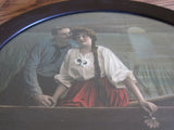 Vintage Oval 1910's Print, Couple in a Boat Scene - Yesteryear Essentials
 - 2