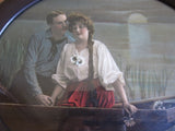 Vintage Oval 1910's Print, Couple in a Boat Scene - Yesteryear Essentials
 - 7