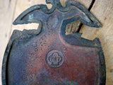 Antique Civil War Era Brass Strike Plate & Door Knobs -The Union Yale & Town - Yesteryear Essentials
 - 8