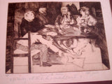 Framed Artist Proof Lithograph  "Dinner with Martha" - Yesteryear Essentials
 - 11