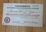 1920's Vintage Wall Hanging Illinois Registered Farriers License - Yesteryear Essentials
 - 3