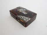 Antique  Tortoise Shell & Sterling Silver Mappin and Webb Pin Box - Yesteryear Essentials
 - 10