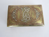 Art Nouveau Engraved Brass Jewelry Box - Yesteryear Essentials
 - 2
