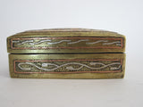 Art Nouveau Engraved Brass Jewelry Box - Yesteryear Essentials
 - 5