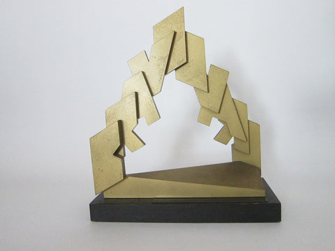 Vintage Abstract Metal Bravo Award for John C Deichman - Yesteryear Essentials
 - 1
