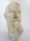 Vintage Carved Male Bust Sculpture - George Bernard Shaw - Yesteryear Essentials
 - 2