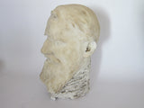 Vintage Carved Male Bust Sculpture - George Bernard Shaw - Yesteryear Essentials
 - 12