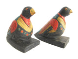 Decorative Folk Art Wooden Bird Bookends - Yesteryear Essentials
 - 12