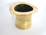 Vintage Novelty Brass Top Hat Champagne Bucket - Yesteryear Essentials
 - 1