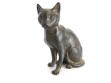 Vintage Bronze Sculpture of a  Seated Cat - Yesteryear Essentials
 - 9