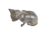 Vintage Bronze Sculpture of a  Seated Cat - Yesteryear Essentials
 - 3