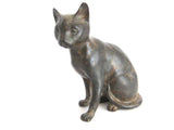 Vintage Bronze Sculpture of a  Seated Cat - Yesteryear Essentials
 - 6