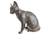 Vintage Bronze Sculpture of a  Seated Cat - Yesteryear Essentials
 - 7