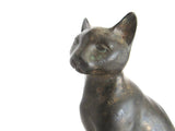 Vintage Bronze Sculpture of a  Seated Cat - Yesteryear Essentials
 - 10