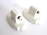 Pair of Art Deco Porcelain Light Fitting Sconces - Yesteryear Essentials
 - 1