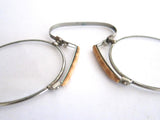 Vintage Pince Nez Glasses with Leather Case - Yesteryear Essentials
 - 7