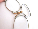 Vintage Pince Nez Glasses with Leather Case - Yesteryear Essentials
 - 4