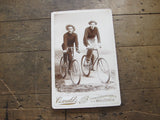 Vintage Cabinet Card Photo of Gentleman on Bicycles - Yesteryear Essentials
 - 1