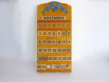 Vintage Wooden Perpetual Wall Calendar - Yesteryear Essentials
 - 8