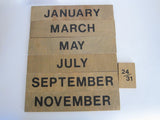 Vintage Wooden Perpetual Wall Calendar - Yesteryear Essentials
 - 2