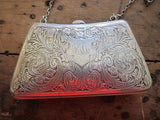 Antique Sterling Silver Engraved Purse - Yesteryear Essentials
 - 2