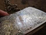 Antique Sterling Silver Engraved Purse - Yesteryear Essentials
 - 10