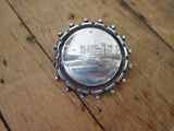 Antique Sterling Silver Eastnor Castle Pinback Button - Yesteryear Essentials
 - 1