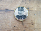 Custom Button Embroidered  Button Pins Military Pin back Button Joseph Joffre - Yesteryear Essentials
 - 8