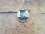 Custom Button Embroidered  Button Pins Military Pin back Button Joseph Joffre - Yesteryear Essentials
 - 9