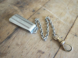Art Deco 1920's Hickok Sterling Silver Beltogram Clip and Chain - Yesteryear Essentials
 - 7