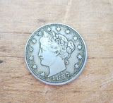 Temperance Movement Silver Coin -  1887 WCTU No. 2 Liberty Dime - Yesteryear Essentials
 - 2