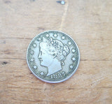 Temperance Movement Silver Coin -  1887 WCTU No. 2 Liberty Dime - Yesteryear Essentials
 - 7