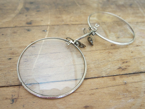 Antique Pince Nez Glasses - 12k Gold Filled - Shuron Spectacles - Yesteryear Essentials
 - 1