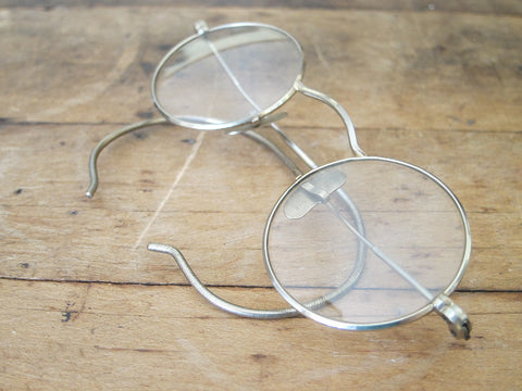 Antique Glasses, Antique Spectacles Metal Rimmed 1920's