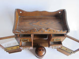 Antique Hanging English Oak Smoking Cabinet - Yesteryear Essentials
 - 3
