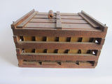 Antique Primitives Humpty Dumpty Wooden Egg Crate Carrier - Yesteryear Essentials
 - 1